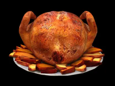 Food Chicken - PBR - Textured Low-poly 3D model