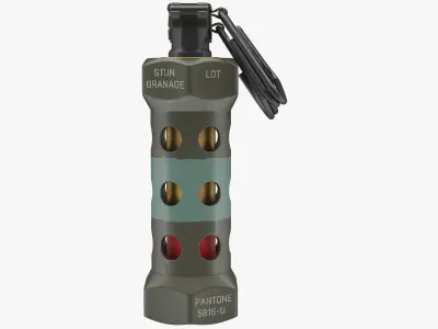 Grenade M84 3D model 3D model