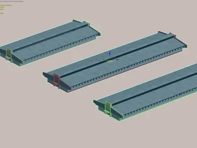 Industrial warehouse building model 3D model