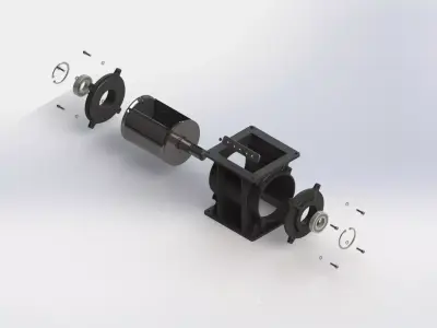 Airlock valve 3D model