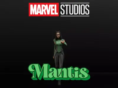Mantis Low-poly 3D model