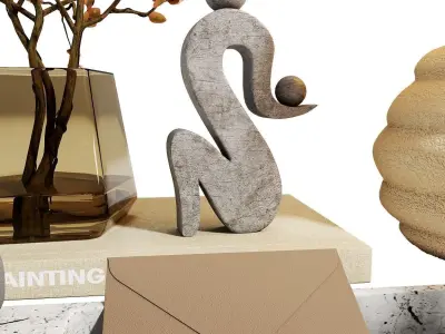 Decorative set 005 Free 3D model