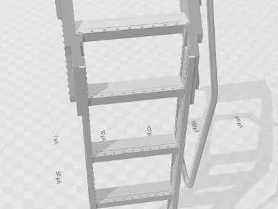 F-16C Fighting Falcon - Crew Boarding Ladder 3D print model