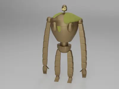 Castle in the sky robot 3D Model 3D model