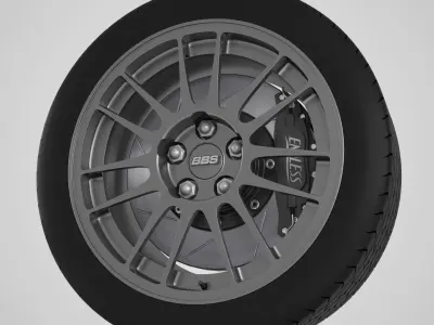 BBS Performance Evo 9 Rim 3D model