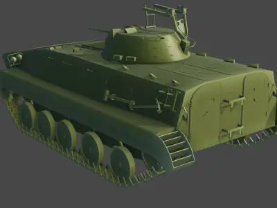 Armoured Infantry Fighting Vehicle Low-poly 3D model