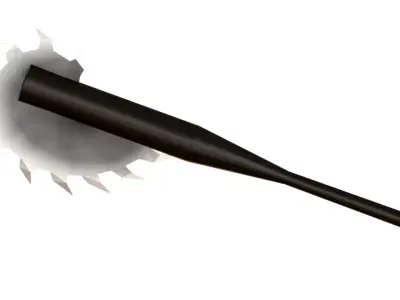 Saw-toothed bat low poly for game Low-poly 3D model