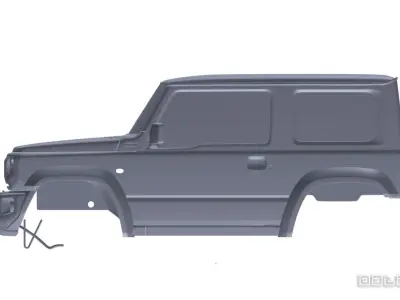 2019 2023 Suzuki Jimny 3D Scan Surface Data 3D model