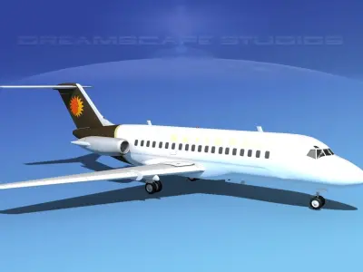 Douglas DC-9-20 National Airlines 3D model