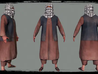 Terrorist Bundle-Low Poly Low-poly 3D model