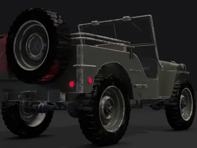 Jeep Willys 1942 3D model