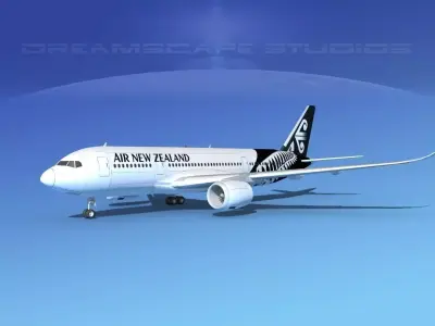 Airbus A350-800 Air New Zealand 3D model