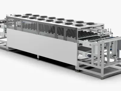 BMC Plastic Sealed Stator Cooling Line 3D model