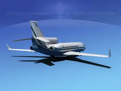 Dassault Falcon 7X V21 3D model