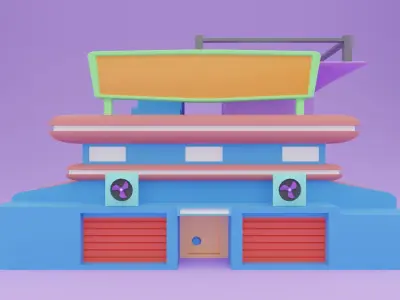 Cartoon Helper Pack Low-poly 3D model