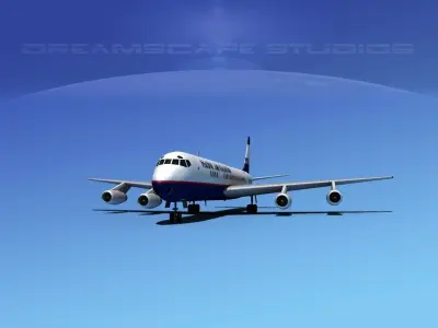 Douglas DC-8-63 Pacifc Charter 3D model