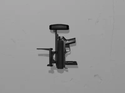 Low Poly M320 Grenade Launcher Game Ready Weapon Low-poly 3D model