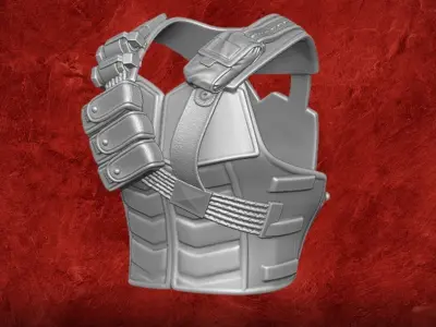 Death Rider Vest 3D printable File for Action Figures 3D print model