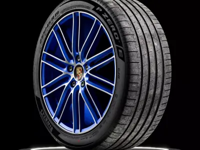 Pirelli E 255 45 R19 3D model