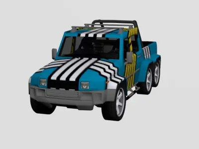 Jeep 3D Model Low-poly 3D model