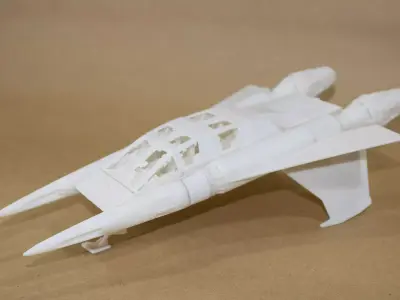 Buck Rogers Quadfighter 3D print model