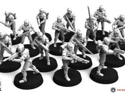 DecoBots - Infantry Builder 3D print model