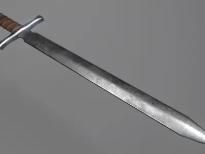 Shortsword sword Free low-poly 3D model