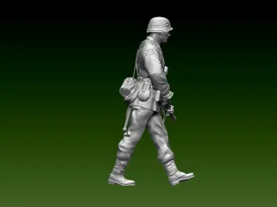 German soldier 3D print model