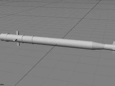 Rocket Launcher - Projectile - Stinger Warhead 3D model