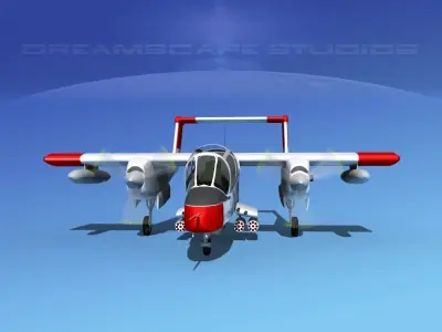 Rockwell OV-10 Bronco USAF 1 3D model