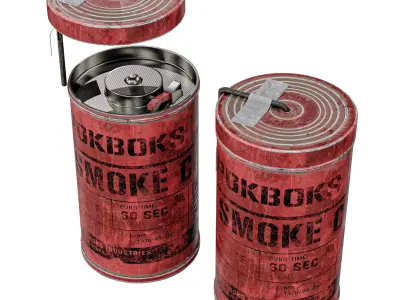 Rokboks M28 Smoke Candle  Low-poly 3D model