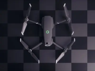 DJI Mavic 2 Pro Low-poly 3D model