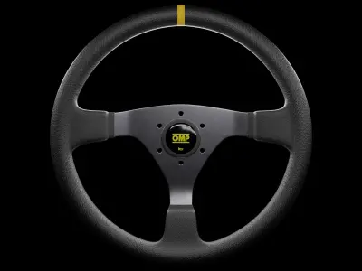 OMP Racing Streering wheel Free low-poly 3D model