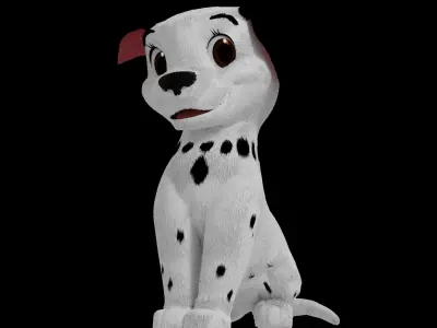Jewel and Fidget Dalmatian Models Free 3D model