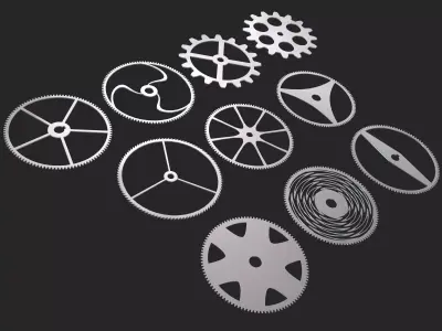 Watch Gears 3D model