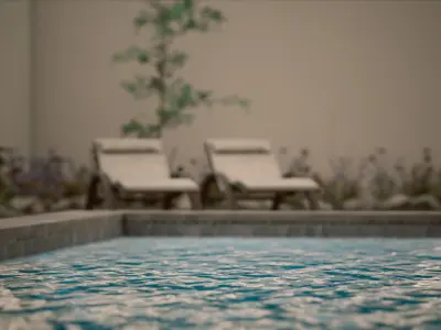 Modern Private House Low-poly 3D model