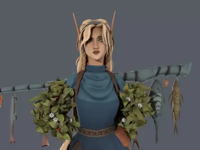 Artificer Low-poly 3D model