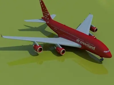 Air Greenland Airbus 3D model