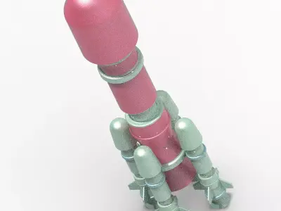 Space Rocket Toy 3D print model