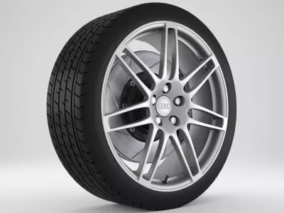 Audi RS4 Rim 3D model