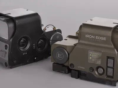 Holographic Sight VTH56 - AAA 3D Asset - Game Ready Low-poly 3D model