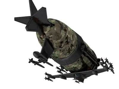 War Zeppelin - Medium Sized Free low-poly 3D model