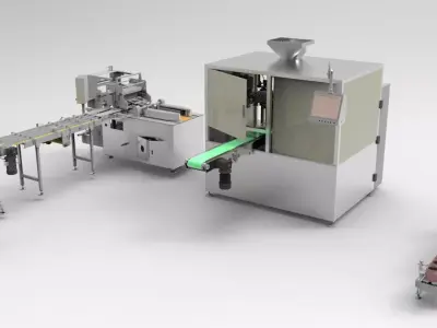 Packing machine assembly 3D model