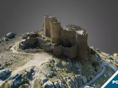 Spanish Medieval Castle - High 3D model