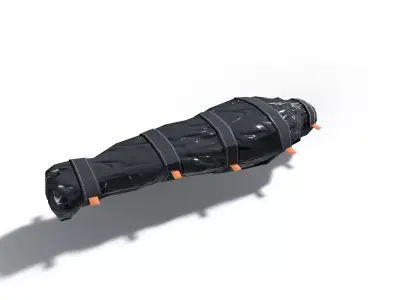 Sci-Fi Wrapped Corpse Bag Low-poly 3D model