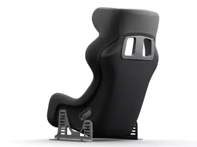 Racing Car Seat Low-poly 3D model