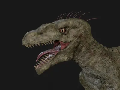 Dinosaurs  Velociraptor Hybrid 3D model