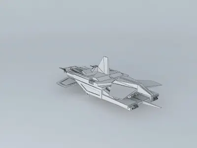 Spaceship fighter jet Free 3D model
