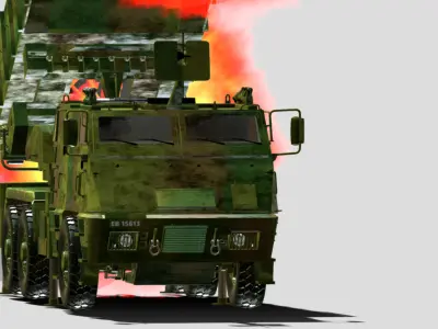 6x6 ASTROS AV LMU Low-poly 3D model