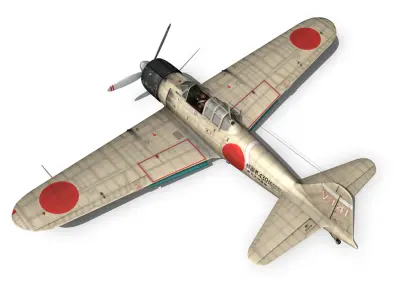 Mitsubishi A6M2 Zero - Tainan Air Group 3D model